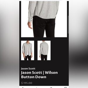 Jason Scott Light Gray Button-Up Shirt